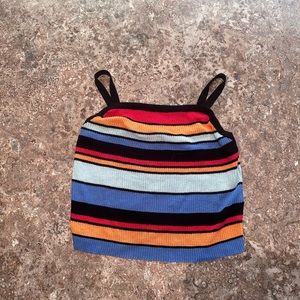 Striped crop top